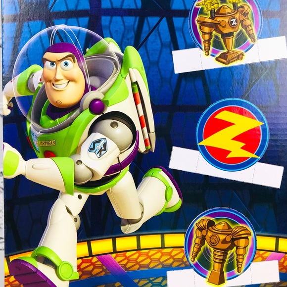 Disney Pixar Toy Story Blaster Training Buzz Lightyear 10” Movie Size Figure NEW - Picture 3 of 10